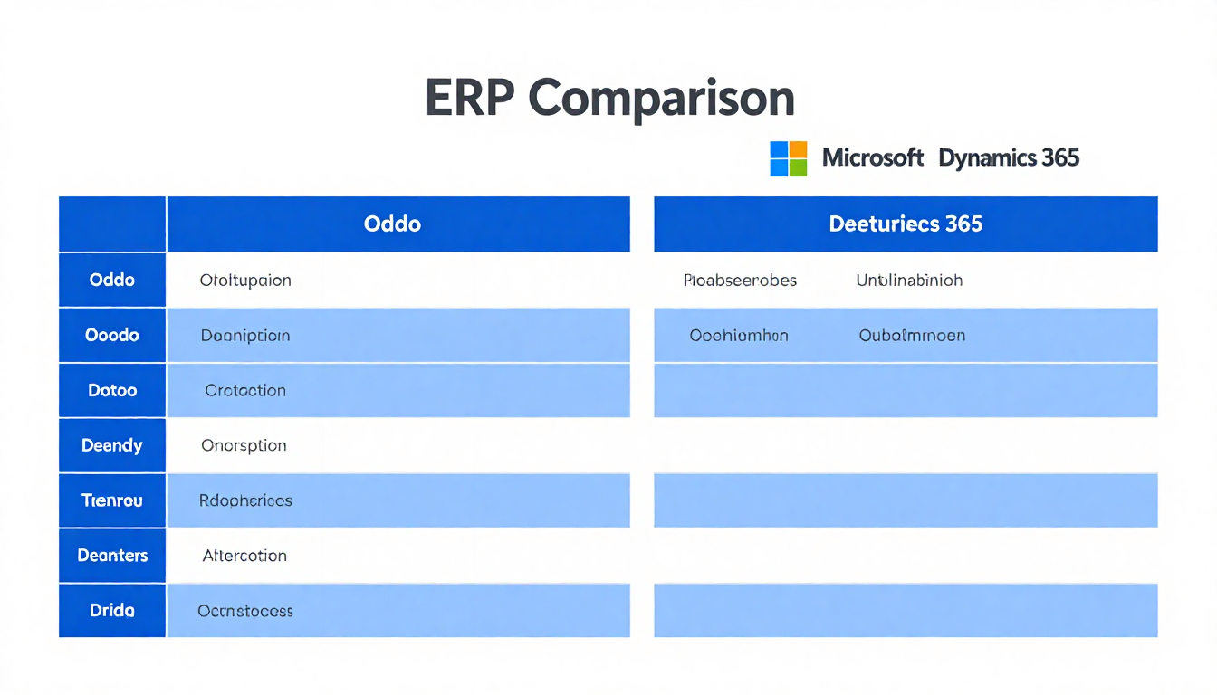 Odoo vs Microsoft Dynamics 365 ERP Vergleich