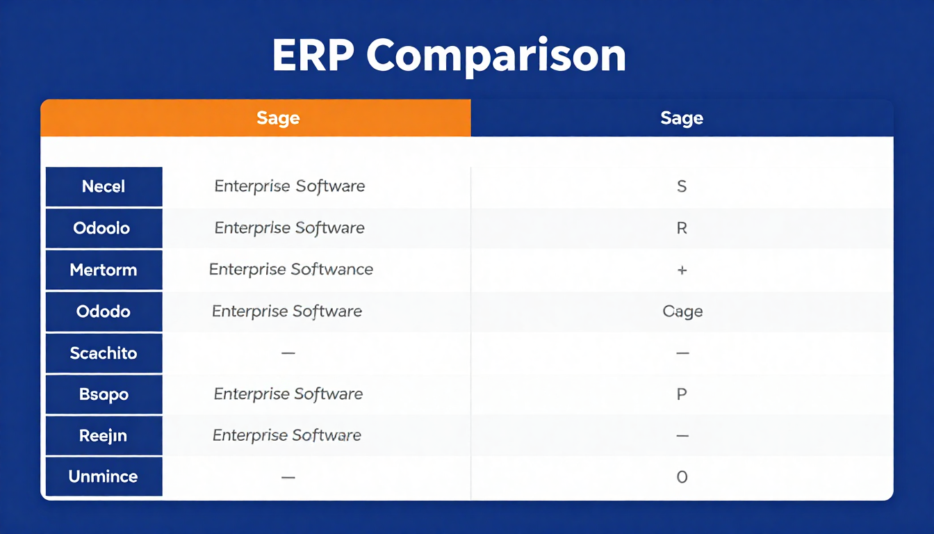 Odoo vs Sage Enterprise Software Vergleich