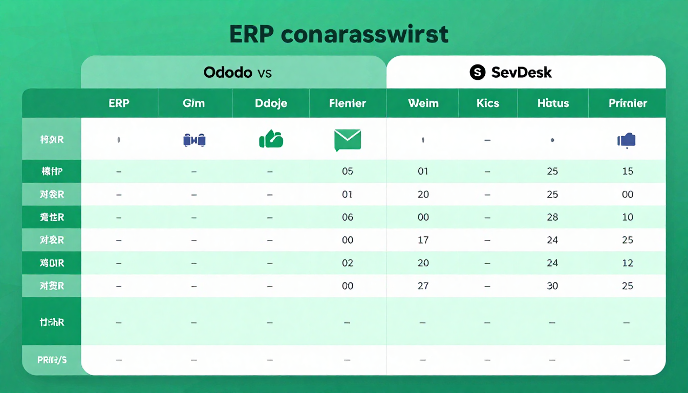 Odoo vs SevDesk Vergleich für Buchhaltung