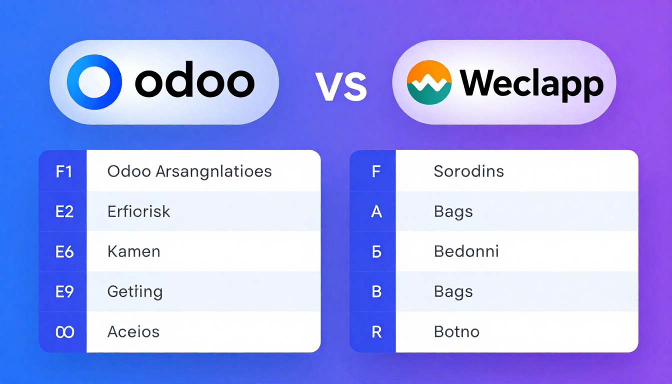 Odoo vs Weclapp ERP Vergleich Infografik